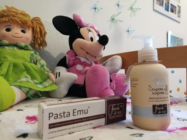 sapone e pasta per il cambio